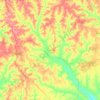 Webster County topographic map, elevation, terrain