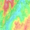 Cheshire topographic map, elevation, terrain