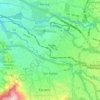 San Rafael topographic map, elevation, terrain