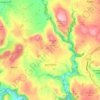 Alstonefield topographic map, elevation, terrain