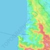 Pacifica topographic map, elevation, terrain