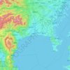 Kanagawa Prefecture topographic map, elevation, terrain