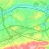 King of Prussia topographic map, elevation, terrain