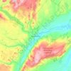 Town of Wawarsing topographic map, elevation, terrain