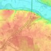 Larçay topographic map, elevation, terrain