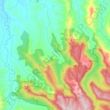 Cainbable topographic map, elevation, terrain