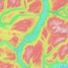Adams Lake topographic map, elevation, terrain