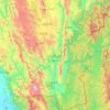 Kayah State topographic map, elevation, terrain
