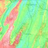 Walker County topographic map, elevation, terrain