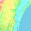Marracuene topographic map, elevation, terrain