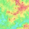 Saint-Priest-la-Feuille topographic map, elevation, terrain