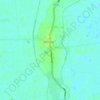 Stickney topographic map, elevation, terrain