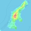 Saipan topographic map, elevation, terrain