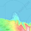 Kalawao County topographic map, elevation, terrain