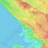 Trieste/Trst topographic map, elevation, terrain