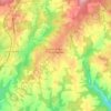 Saint-Priest-les-Fougères topographic map, elevation, terrain