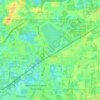 Haslett topographic map, elevation, terrain