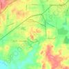 Bauxite topographic map, elevation, terrain