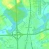 Silver Lakes topographic map, elevation, terrain