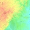 Gondola topographic map, elevation, terrain
