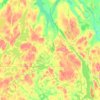 Latchford topographic map, elevation, terrain