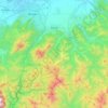 Săcele topographic map, elevation, terrain