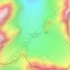 Haut Glacier d'Arolla topographic map, elevation, terrain