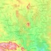 Chandrapur topographic map, elevation, terrain