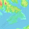 Mason Neck topographic map, elevation, terrain
