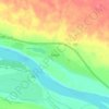 Achair topographic map, elevation, terrain