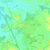 Sawston topographic map, elevation, terrain