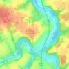 Voulon topographic map, elevation, terrain