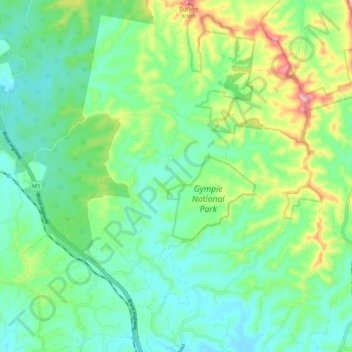 North Deep Creek topographic map, elevation, terrain