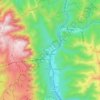 Bușteni topographic map, elevation, terrain