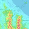 Besut topographic map, elevation, terrain