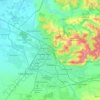 Oradea topographic map, elevation, terrain
