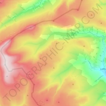 Stonebeck Up topographic map, elevation, terrain