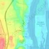 Coeymans CDP topographic map, elevation, terrain