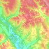 Tsiolkovsky topographic map, elevation, terrain