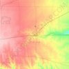 Pratt County topographic map, elevation, terrain