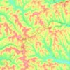 Mount Pleasant Township topographic map, elevation, terrain