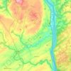 Tinicum Township topographic map, elevation, terrain