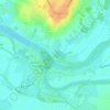 Les Bordes topographic map, elevation, terrain