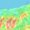 Alfoz de Lloredo topographic map, elevation, terrain