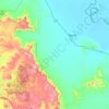 Bajool topographic map, elevation, terrain