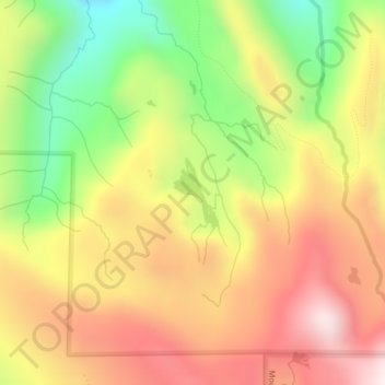 Lake Stickney topographic map, elevation, terrain