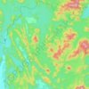 Sungai Tembeling topographic map, elevation, terrain