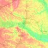 Wayne County topographic map, elevation, terrain