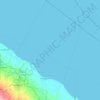Batu Bara topographic map, elevation, terrain