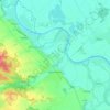 Dommitzsch topographic map, elevation, terrain